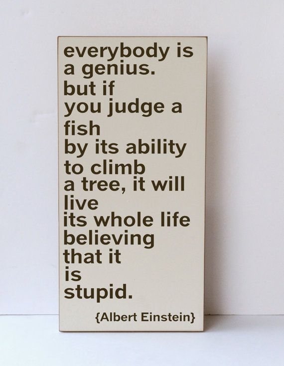 ALBERT EINSTEIN QUOTES FISH MEANING image quotes at relatably.com