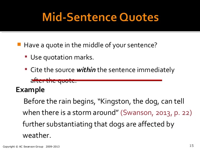 citing a quote