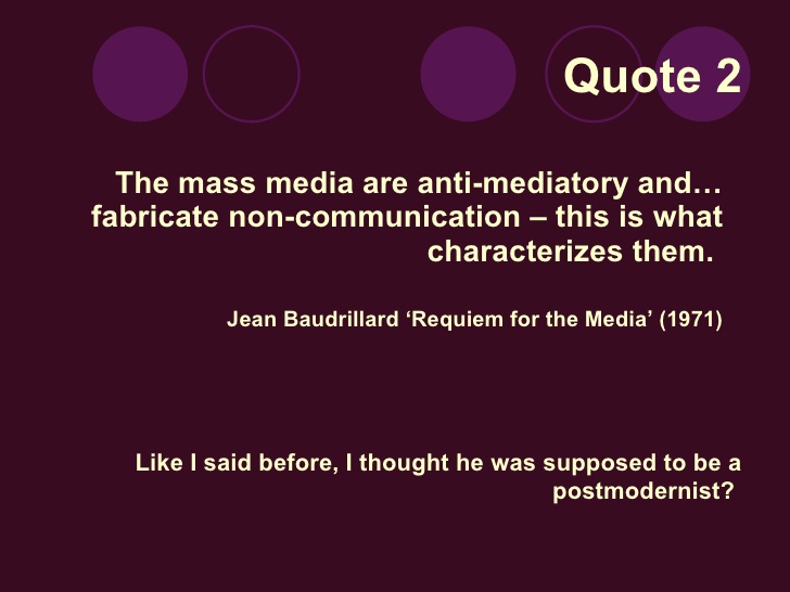 jean baudrillard essay simulacra and simulations Simulacra and simulation essay (mistitled simulacra and simulations) the simulacra to which baudrillard refers are the signs of culture and. jean baudrillard essay simulacra and simulations Simulacra and simulation essay (mistitled simulacra and simulations) the simulacra to which baudrillard refers are the signs of culture and.