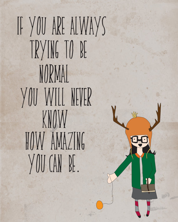 I love being different quotes picture