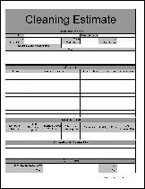 Sizzling image within free printable cleaning estimate forms Inventive image in free printable cleaning estimate forms
