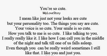 Sweet things to say to a girl your dating
