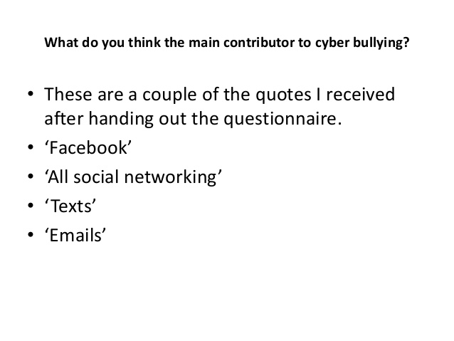 Essay On Cyber Bullying