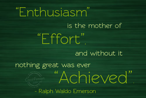 Essay about enthusiasm image