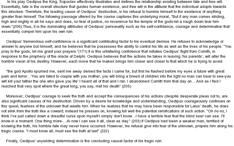 Essay on destiny