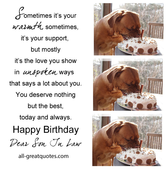 happy birthday quotes for son in law image quotes at free birthday card maker