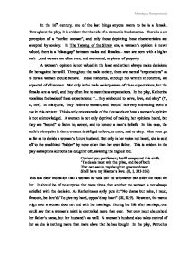 Taming of the shrew essay