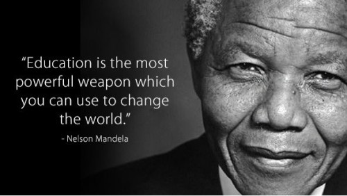 NELSON MANDELA QUOTES EDUCATION IS THE MOST POWERFUL WEAPON image