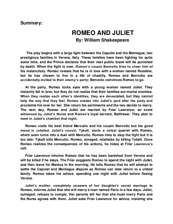 romeo and juliet literary analysis essay