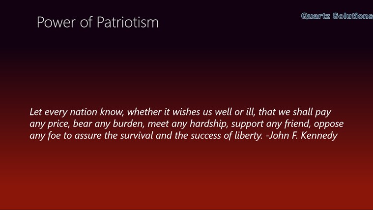 Description essay about patriotism