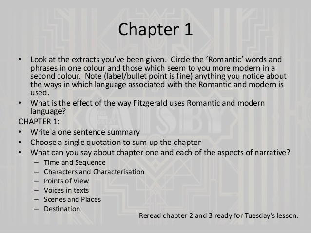 The Great Gatsby Essay Question