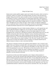 Thesis for things fall apart essay