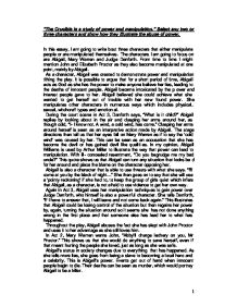 the crucible power and manipulation essay 【 the crucible changes essay 】 from best writers of artscolumbia largest assortment of free essays find what you need here lies to save his reputation the real evil is to be found in the hypocrisy of parris, the injustice of danforth and the manipulation of abigail hale and danforth contrast to create tension the power placed in. the crucible power and manipulation essay 【 the crucible changes essay 】 from best writers of artscolumbia largest assortment of free essays find what you need here lies to save his reputation the real evil is to be found in the hypocrisy of parris, the injustice of danforth and the manipulation of abigail hale and danforth contrast to create tension the power placed in.
