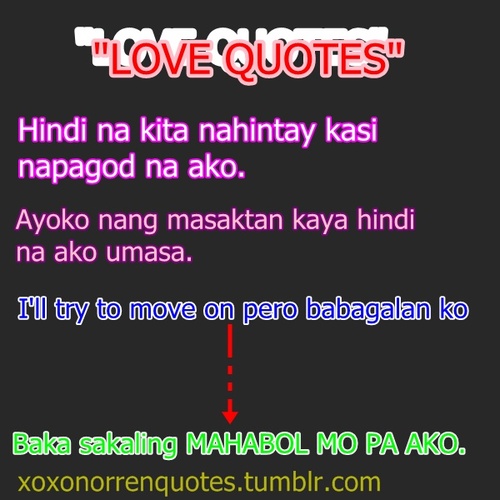 SAD LOVE STORY QUOTES TAGALOG SHORT image quotes at relatably.com