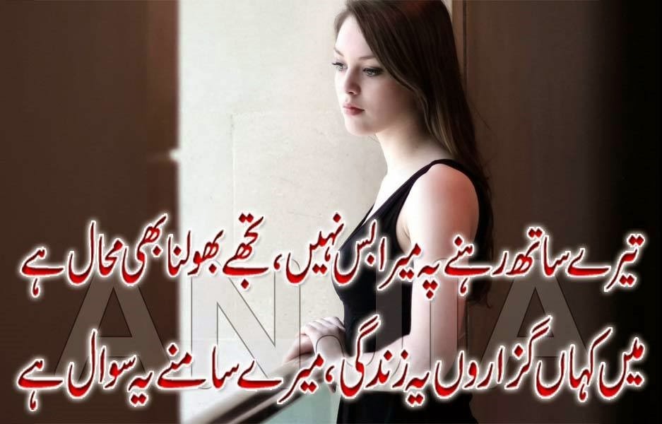 SAD POETRY QUOTES ABOUT LOVE IN URDU image quotes at relatably.com