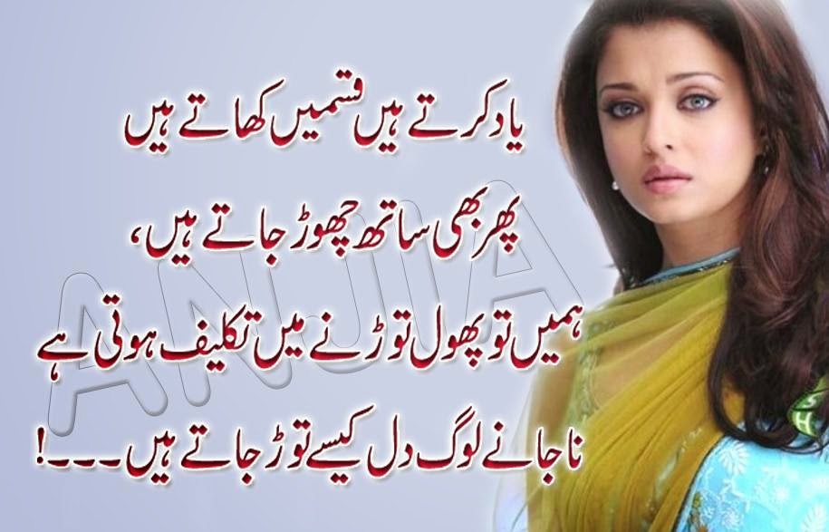 SAD QUOTES ABOUT LIFE AND PAIN OF LOVE IN URDU image quotes at ...
