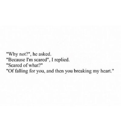 SCARED TO FALL IN LOVE QUOTES TUMBLR image quotes at relatably.com