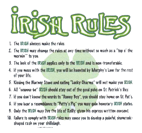 Irish dating rules