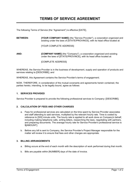 <strong>Agency Agreement Template</strong> - CompactLaw Tree service contract agreement template