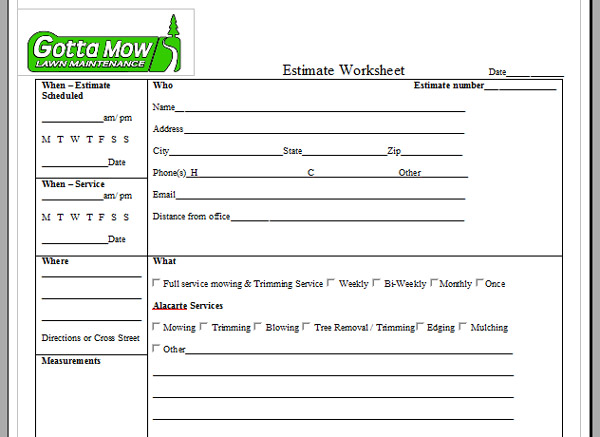 Get an estimate for tree removal