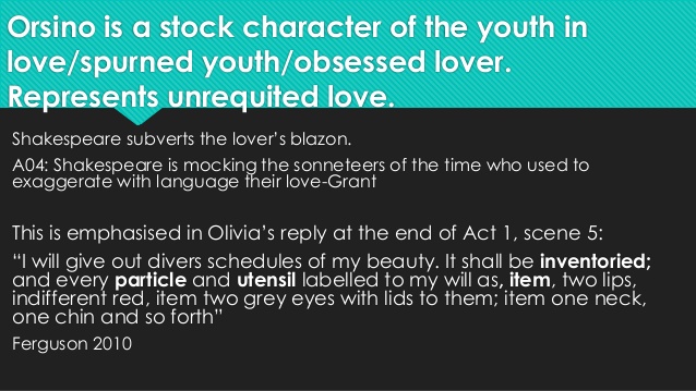 Twelfth night love essays