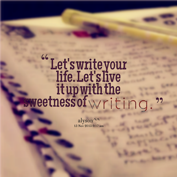 Writing for life
