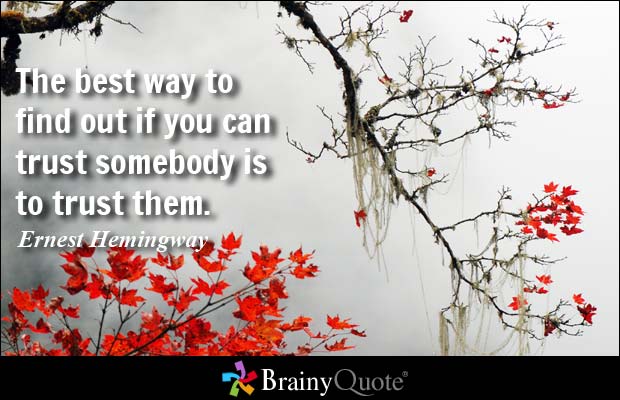 BEST QUOTES ABOUT TRUSTING SOMEONE image quotes at relatably.com